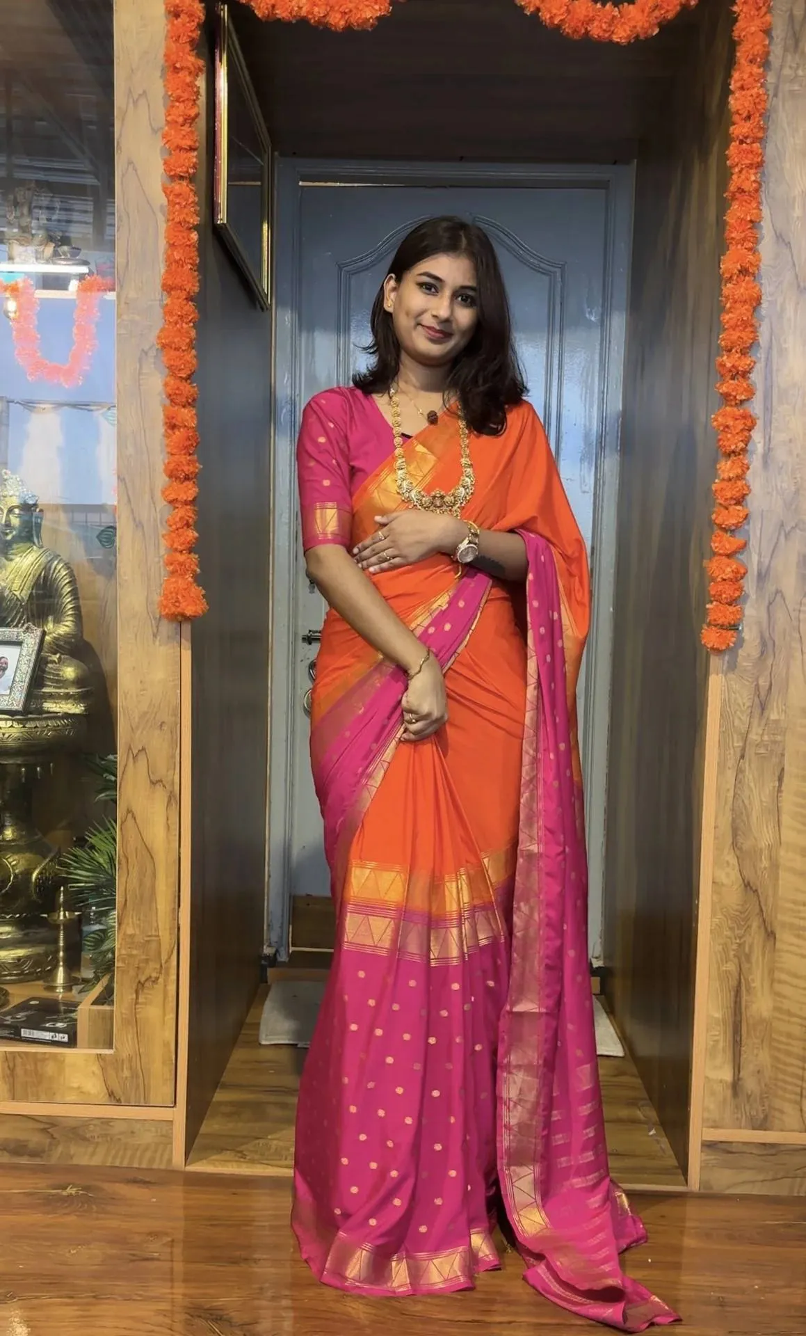 Beautiful SGT 237 Mysore Silk Jacquard Work Zip Gown Saree Supplier in Surat 2026