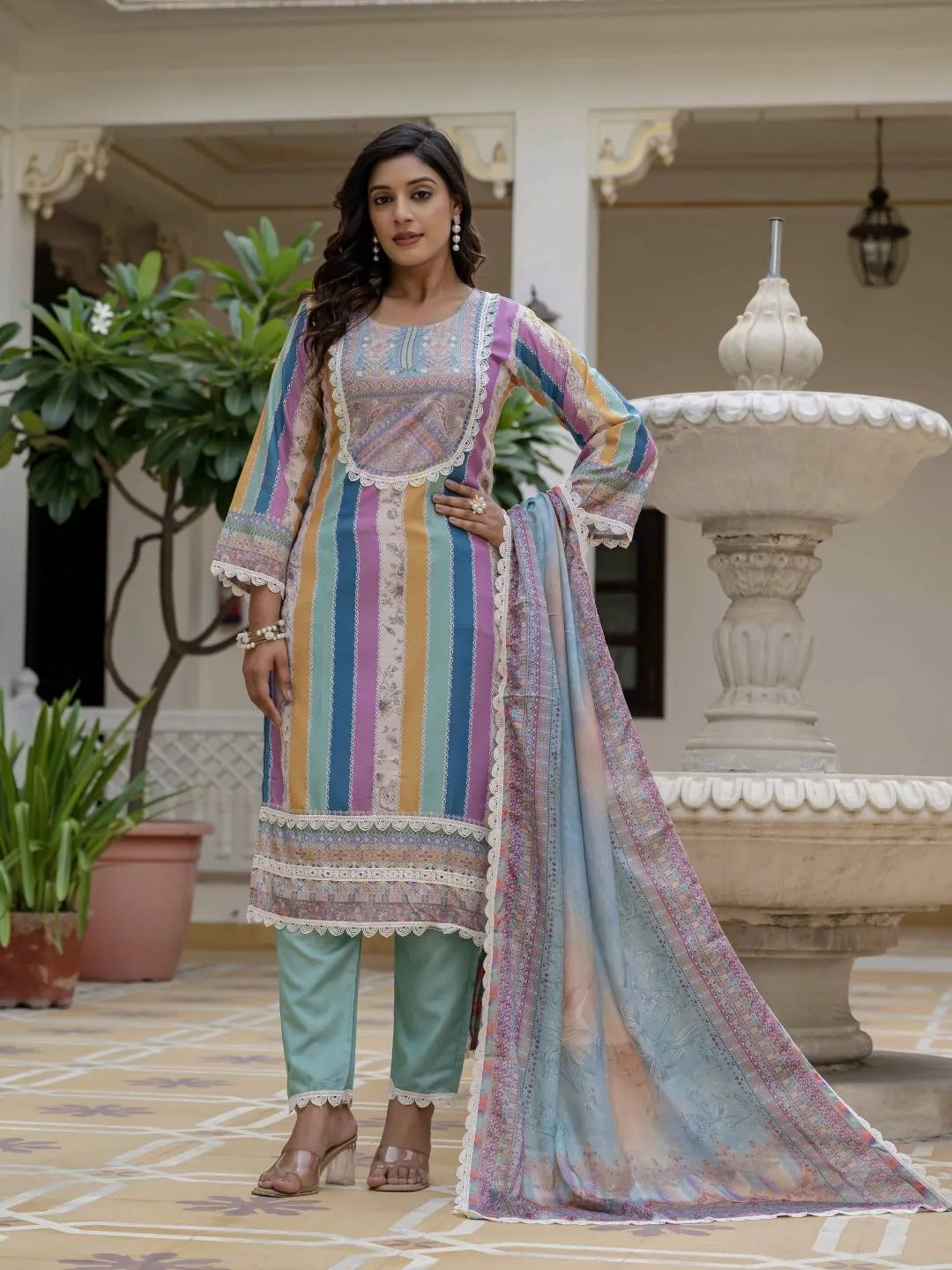 Stylish ATQ 1004 Rayon Slub Printed Readymade Drees Manufacturers in India 2026