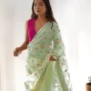 Kiara 5048 Organza Silk Thread Zari Weaving Work Saree Collection