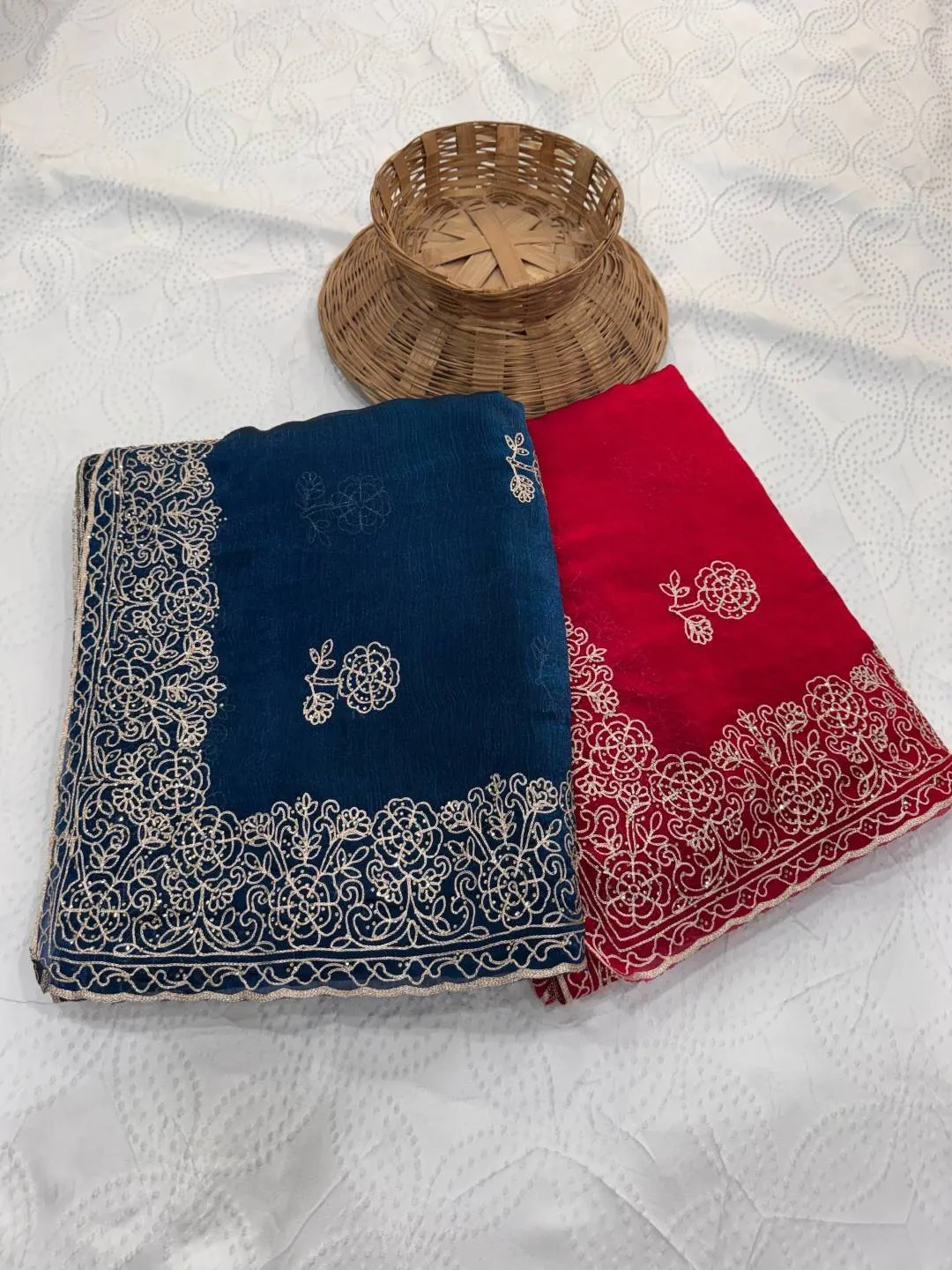Stylish Kiara Naxita1 Fendy Chiffon Silk Sirosky Work Festival Saree 2026