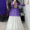 WMT 6062 Megha Gorgette Printed Mirror Work Skirt Navratri Kediya Style Collection