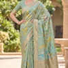 Laxmi 1086 Crepe Silk Weaving Work Wedding Saree Exporter in India