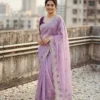 Latest Kusum 812 Nagma Gold Crush Embroidery Work Saree Manufacturer in India 2026