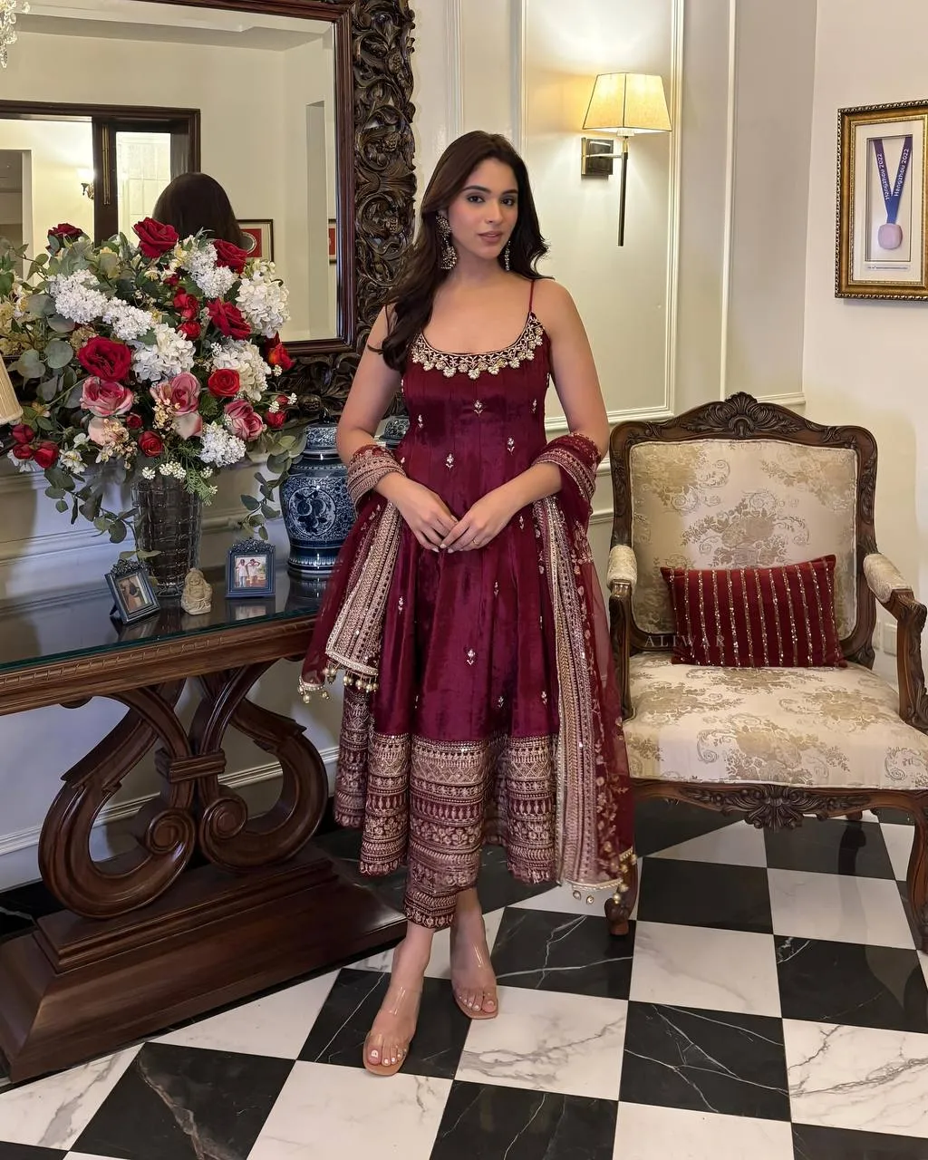 Launching STD 6075 Vichitra Silk Embroidery Wedding Gown Collection 2026