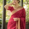 Beautiful LFK 5327 Silk Jacquard Zari Work Wedding Banarasi Saree Wholesale Market Surat 2026