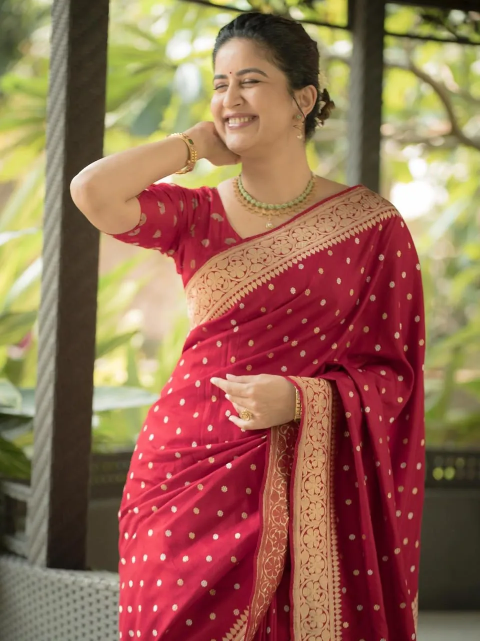 Beautiful LFK 5327 Silk Jacquard Zari Work Wedding Banarasi Saree Wholesale Market Surat 2026