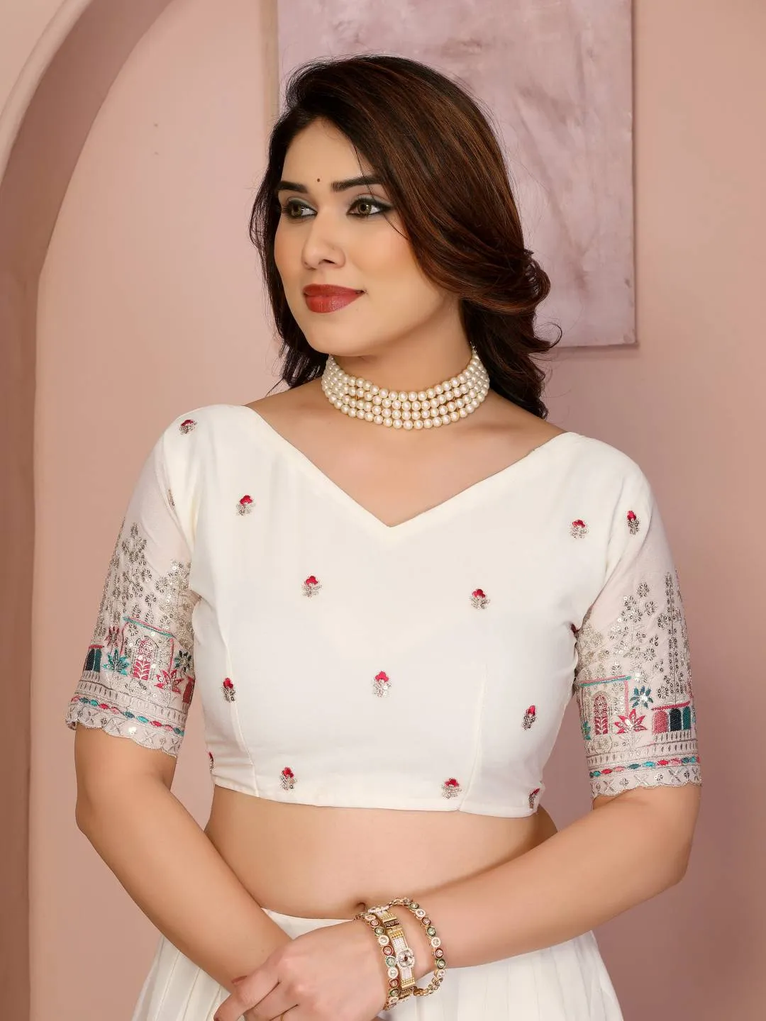 Stylish Kiara Georgette Embroidery Work Lehenga Choli Wholesale Market in Surat 2026