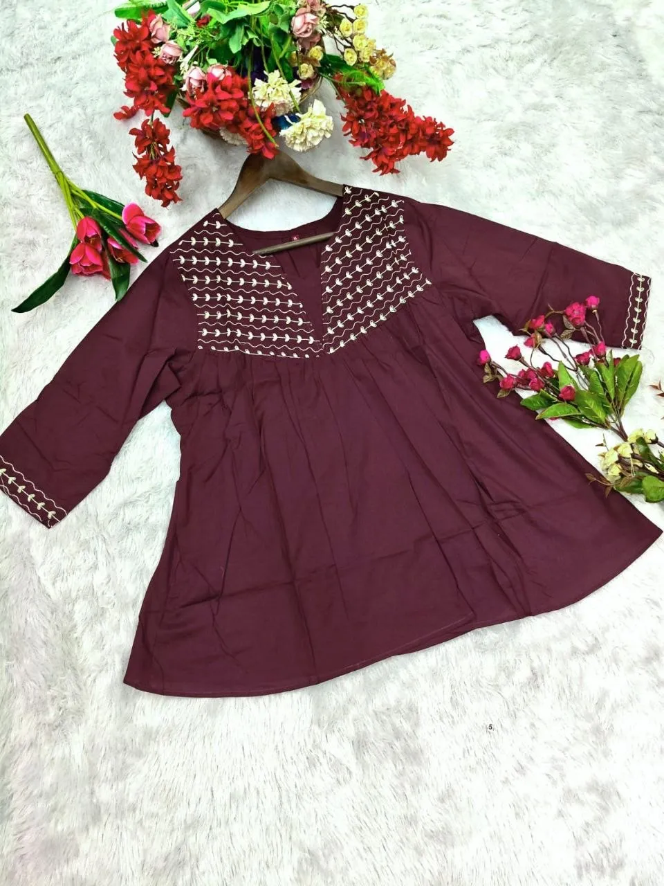 Latest Laxmy 1115 Cotton Office Wear Short Top Collection 2026