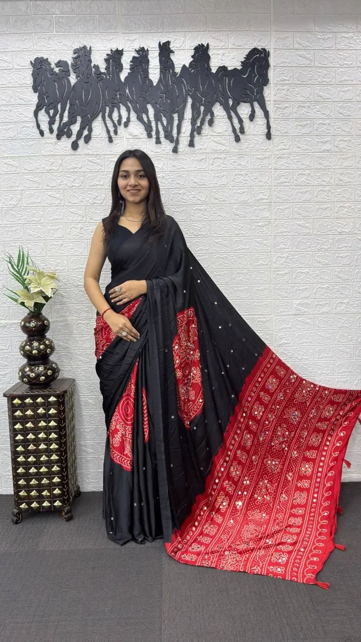 Stylish RBC Gajji Silk Mirror Work Party Wear Saree Manufacturers in India 2026