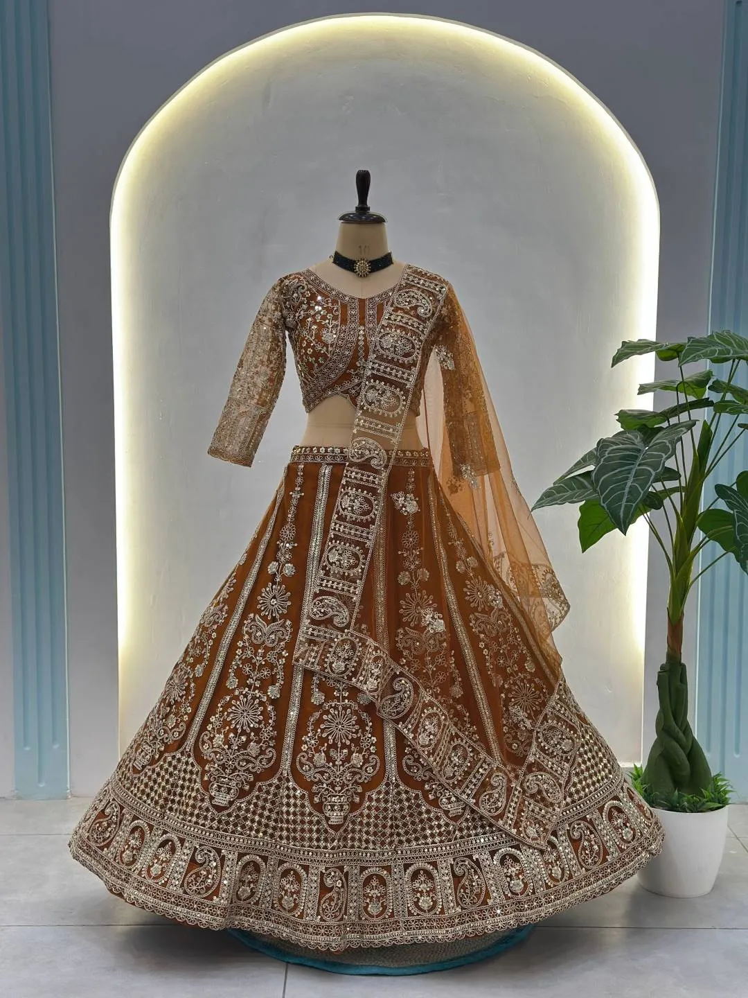 Buy DKT 5161 Net Embroidery Work Wedding Designer Lehenga Choli 2026