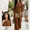 Stylish SS2016 Dabbu Cotton Trending Embroidery Office Wear Kurti Pant Set 2026
