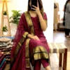 Buy Vally Kanchi Cotton Zari Weaving Work Festival Kurti Pant With Dupatta 2026