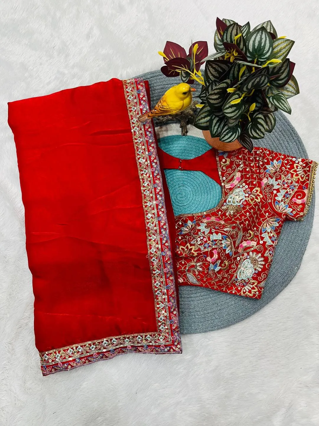 Latest RBC 6065 Satin Silk Designer Embroidery Work Party Wear Saree 2026