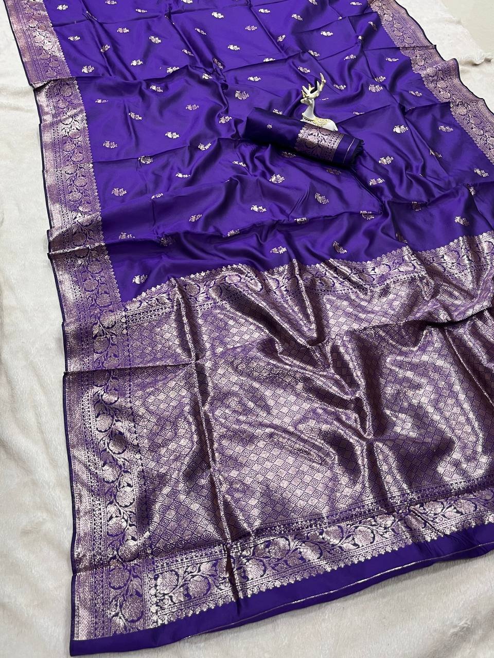Laxmi 1109 Lichi Silk Banarasi Saree Manufacturers in India