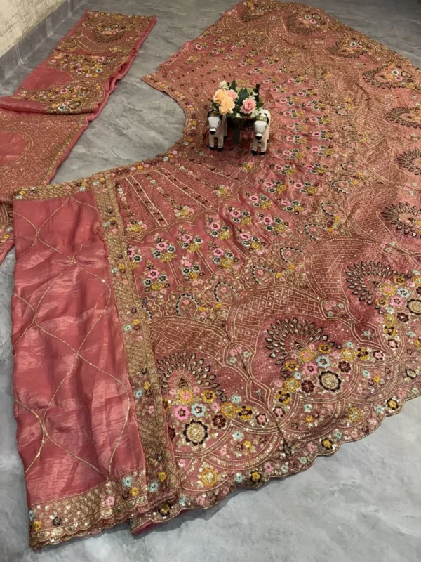 Launching SBD 1773 Gold Crush Embroidery Lehenga Choli Exporter Online 2026