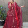 Beautiful ZT 207 Indira Space Silk Sequence Work Wedding Top Skirt Dupatta 2026