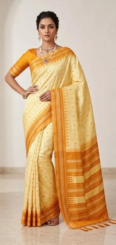 Buy Rani 307 Lichi Silk Jacquard South Style Saree Supplier in Surat 2026