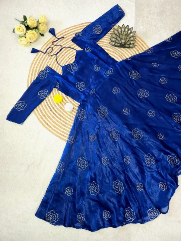 Launching ZT 225 Anisha Space Silk Sequence Fency Dress Wholesale Market 2026