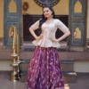 Latest Mohini 7166 Dyeable Viscose Jacquard Top Skirt Online Shopping In India 2026