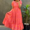 Beautiful ZT 215 Mul Chanderi Printed Festival Fancy Frock 2026