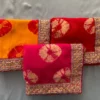 Kiara Suryamukhi Georgette Bandhej Printed Embroidery Saree Collection