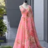 Latest SWT 1187 Organza Embroidery Sequence Work Party Wear Lehenha Top Dupatta 2026