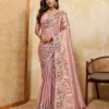 Latest Kiara Radha Krishna Party Wear Pure Kanjivaram Silk Work Saree 2026