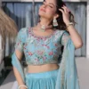 Launching Mohini 7161 Fendi Silk Thread Embroidery Work Lehenga Choli 2026