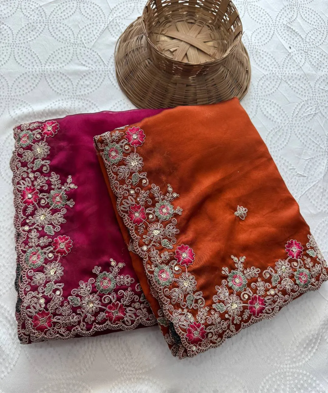 Kiara Oreva8 Rangoli Silk Embroidery Work Wedding Saree Collection