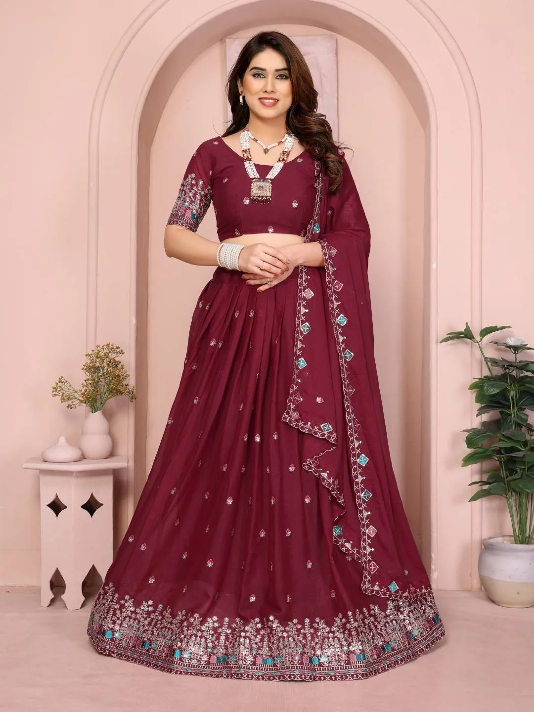 Stylish Kiara Georgette Embroidery Work Lehenga Choli Wholesale Market in Surat 2026