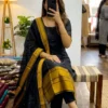 Buy Vally Kanchi Cotton Zari Weaving Work Festival Kurti Pant With Dupatta 2026