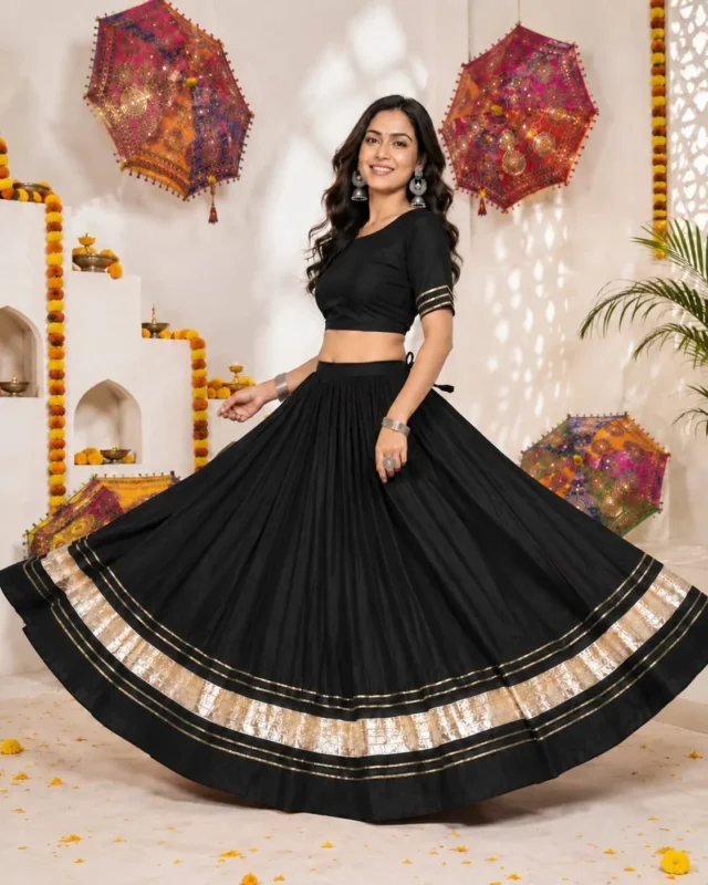 Buy ATQ Reyon Cotton Gota Patti Work Chaniya Choli Navratri Collection 2026