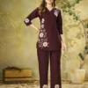 Launching Lila 161 Rayon Embroidery Thread Work Office & Party Wear Co Ords Set 2026