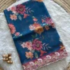 Launching MHV Aasha Printed Embroidery Thread Work Saree Wholesale Market in Surat 2026