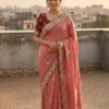 Latest Kusum 834 Sparkle Vichitra Silk Sequence Embroidery Work Saree Exporter in India 2026