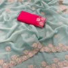 Stylish Kusum 829 Shivangi Moss Chiffon Thread Work Saree Collection 2026 2026