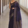 Rani 300 Lichi Silk Cloth Jacquard Party Wear Saree