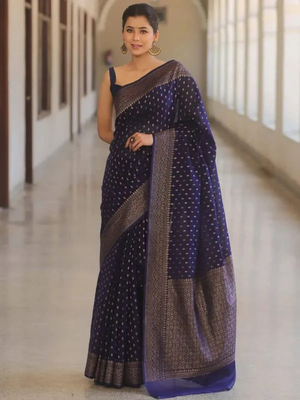 Latest Rani 300 Lichi Silk Cloth Jacquard Party Wear Saree 2026