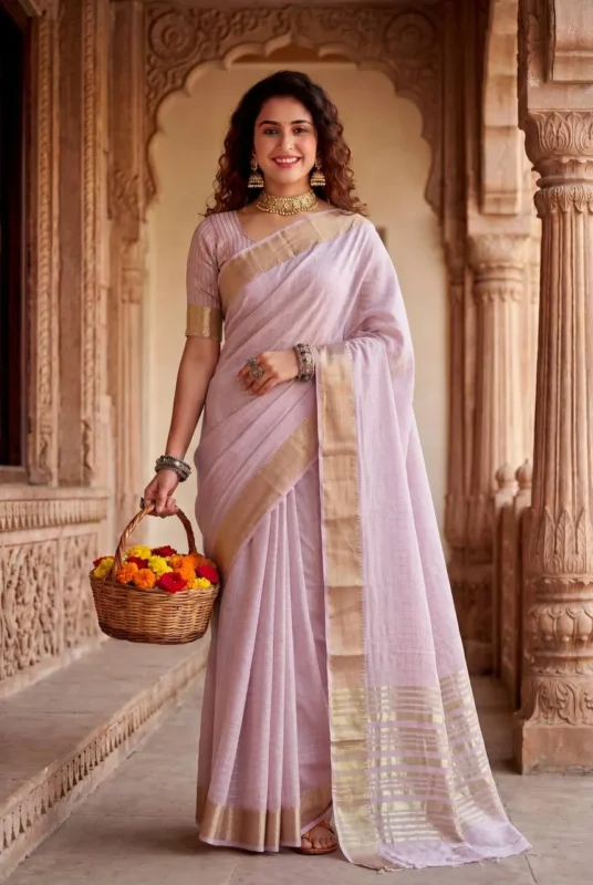 Launching Laxmi 1111 Cotton Silk Weaving Zari Work Saree Exporter in India 2026