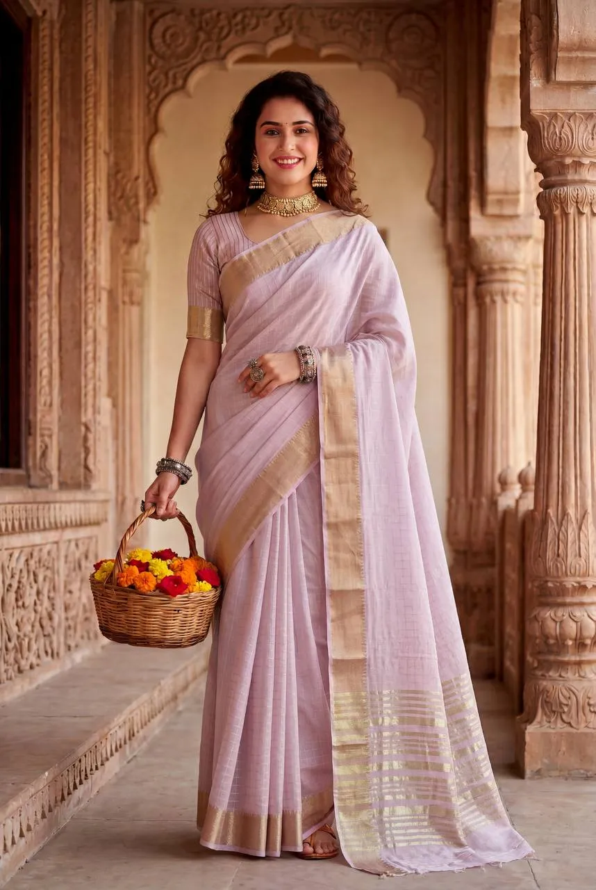 Launching Laxmi 1111 Cotton Silk Weaving Zari Work Saree Exporter in India 2026