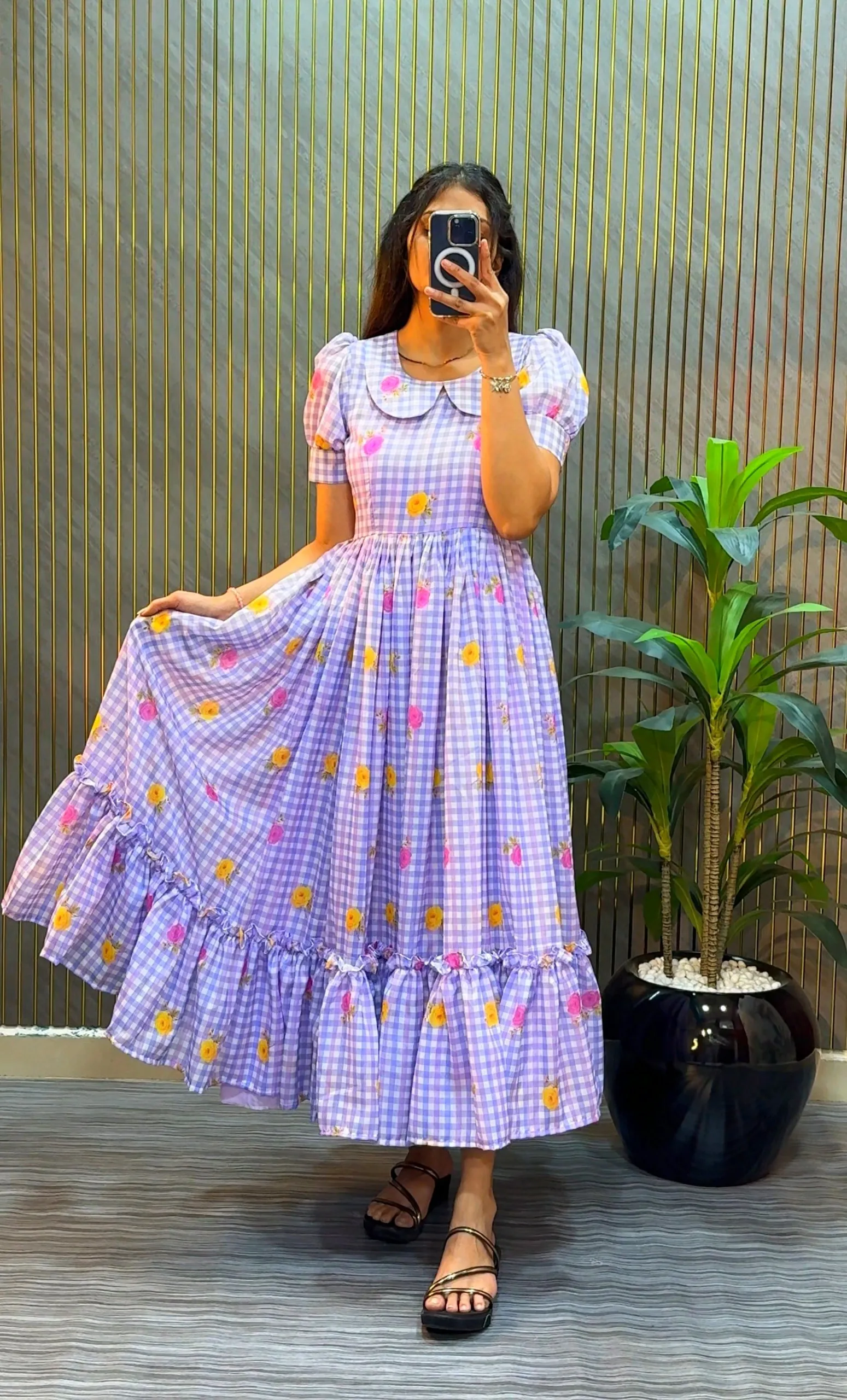 Beautiful ZT 215 Mul Chanderi Printed Festival Fancy Frock 2026