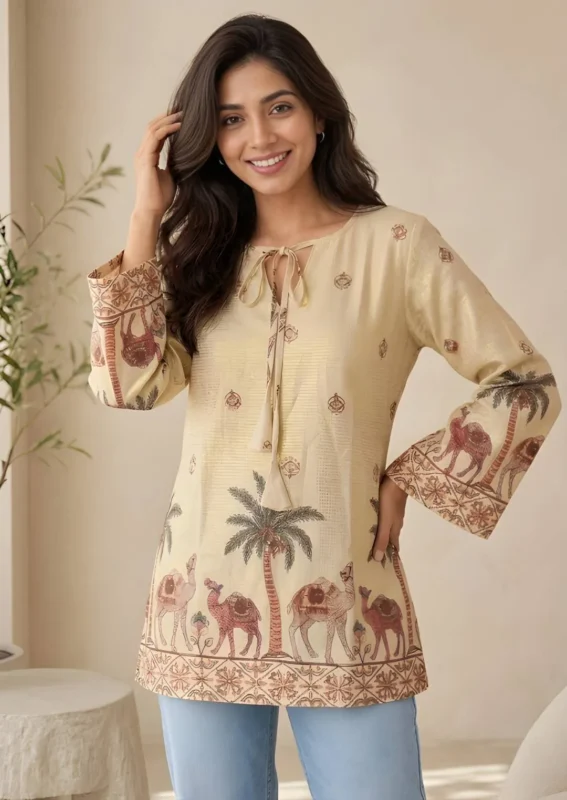Launching Shiv 1068 Cotton Kalamkari Printed Festival Short Kurti 2026