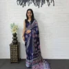 Latest RBC Gajji Silk Ajarakh Printed Mirror Work Festival Saree Collection 2026