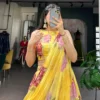 WMN 1254 Chiffon Printed Party Wear Ruffle Lehenga Choli