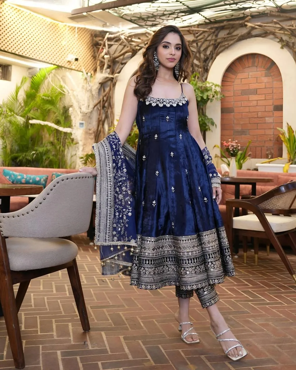 Launching STD 6075 Vichitra Silk Embroidery Wedding Gown Collection 2026