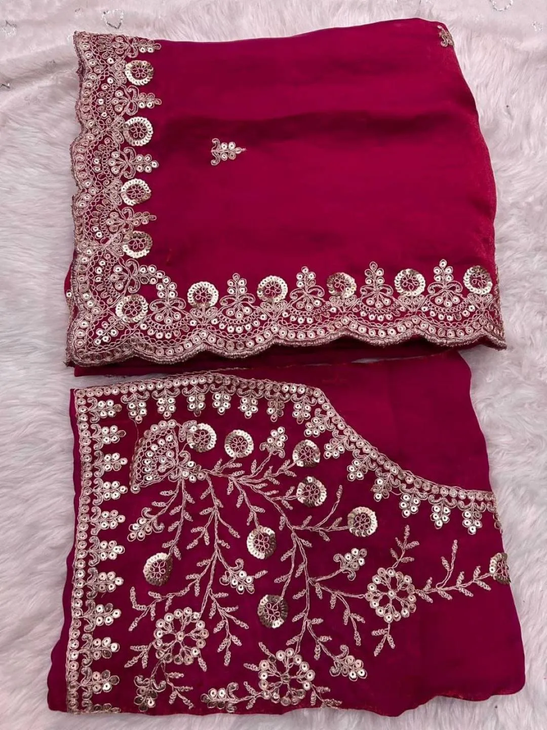 Latest RC1 Spech Silk Sequence Embroidery Work Trending Wedding Saree 2026