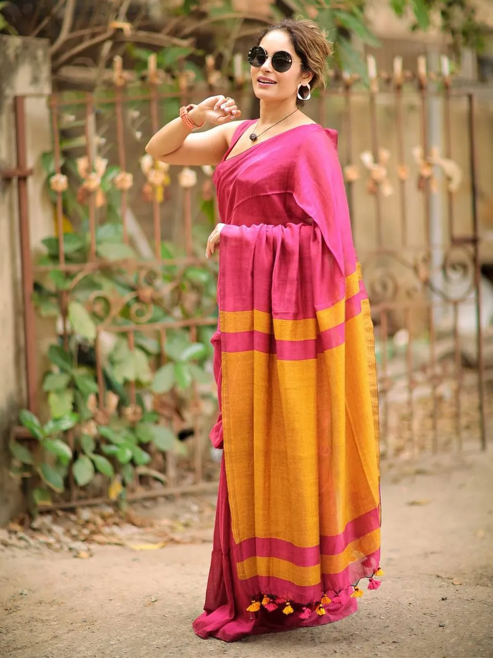 Rani 285 Lilan Cotton Party Wear Saree Wholesale Market