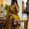 Buy Vally Kanchi Cotton Zari Weaving Work Festival Kurti Pant With Dupatta 2026