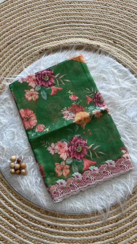 Launching MHV Aasha Printed Embroidery Thread Work Saree Wholesale Market in Surat 2026