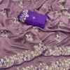 Latest Kusum 834 Sparkle Vichitra Silk Sequence Embroidery Work Saree Exporter in India 2026